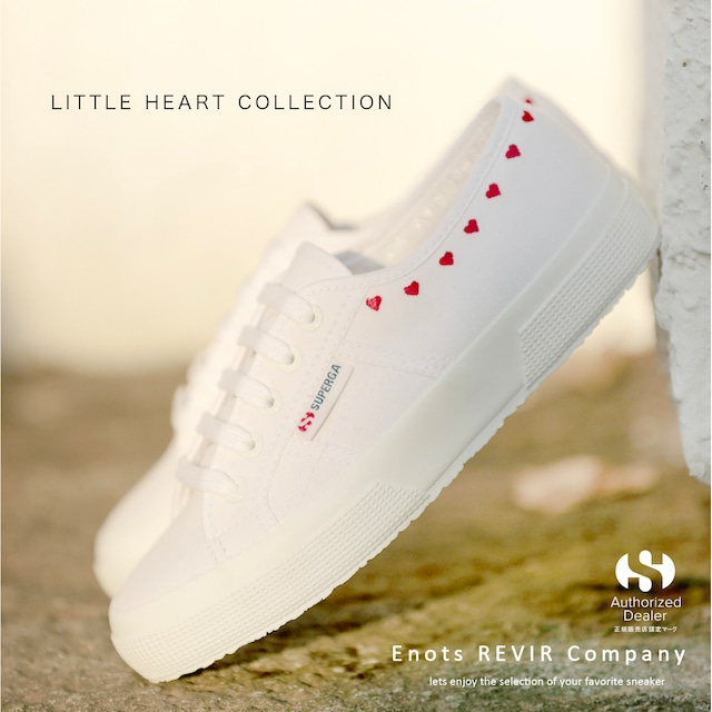 SUPERGA 2750 LITTLE HEART EMB 3S7126SW WHT-RED