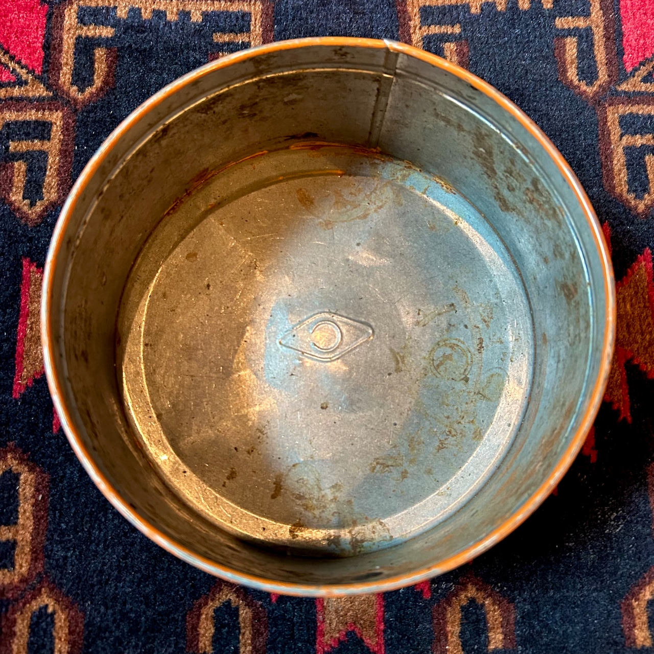 Betty Ann Litho metal can Oild Polish Mop tin 缶 vintage MU-95