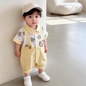 【BABY】キュートクマキイロロンパース
