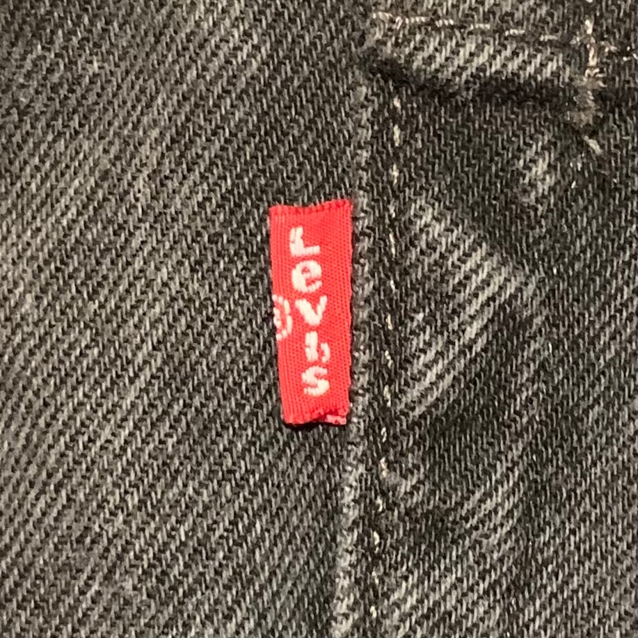 【希少サイズ36×32、グッドフェード】Levi's505ブラックデニムバギー 90年代 USA製 Levi's リーバイス 545 テーパード ブラックデニム