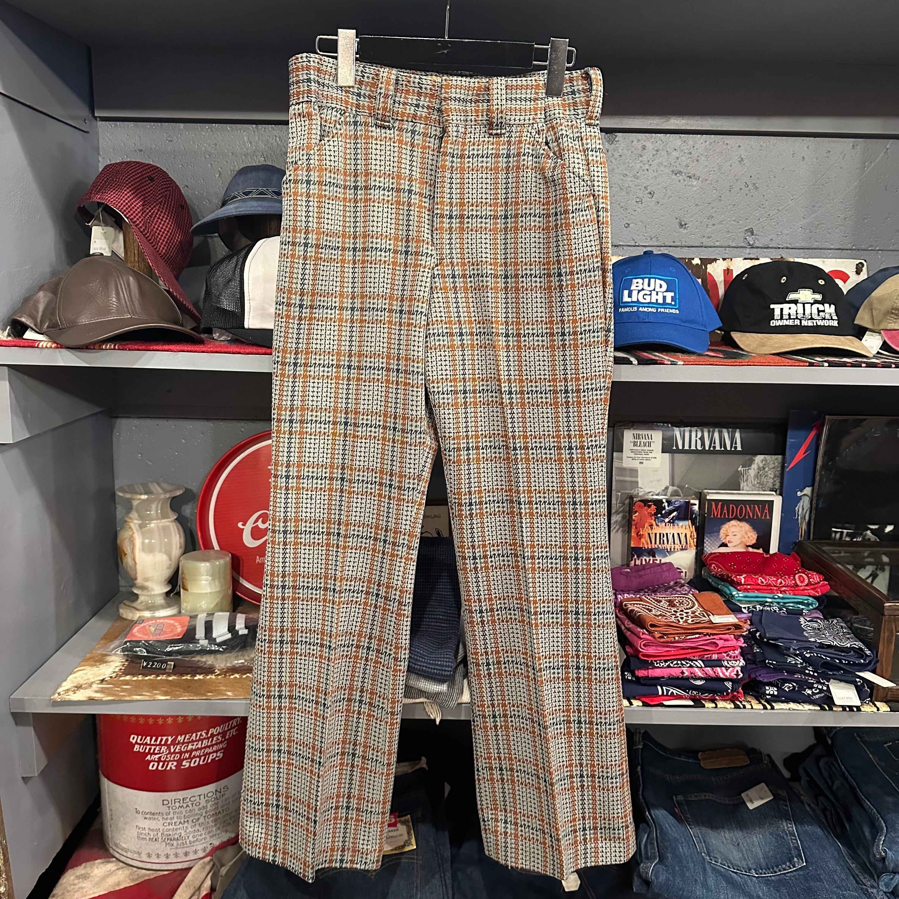 70s JC Penney Plaid Flare Slacks | VOSTOK