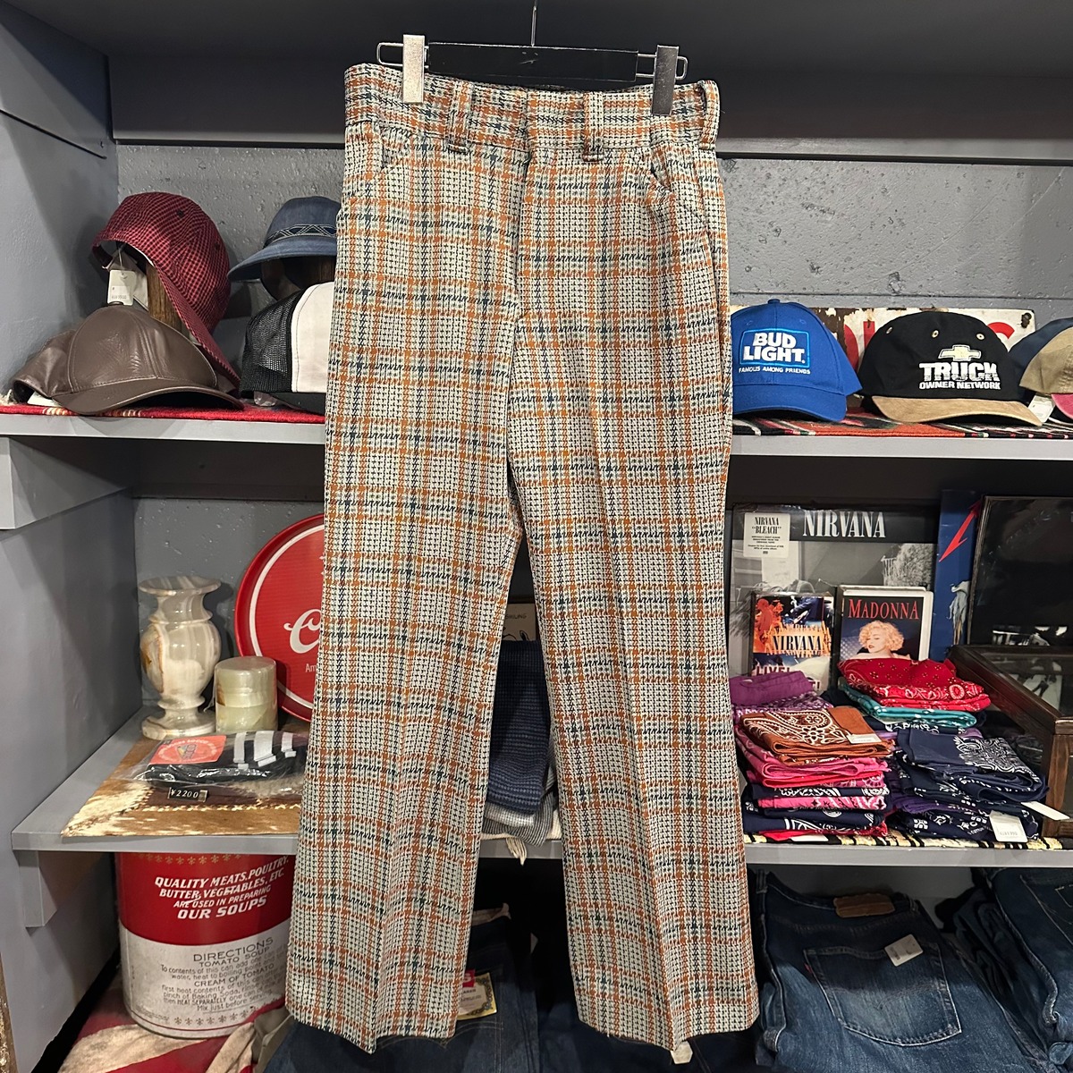 70s JC Penney Plaid Flare Slacks VOSTOK