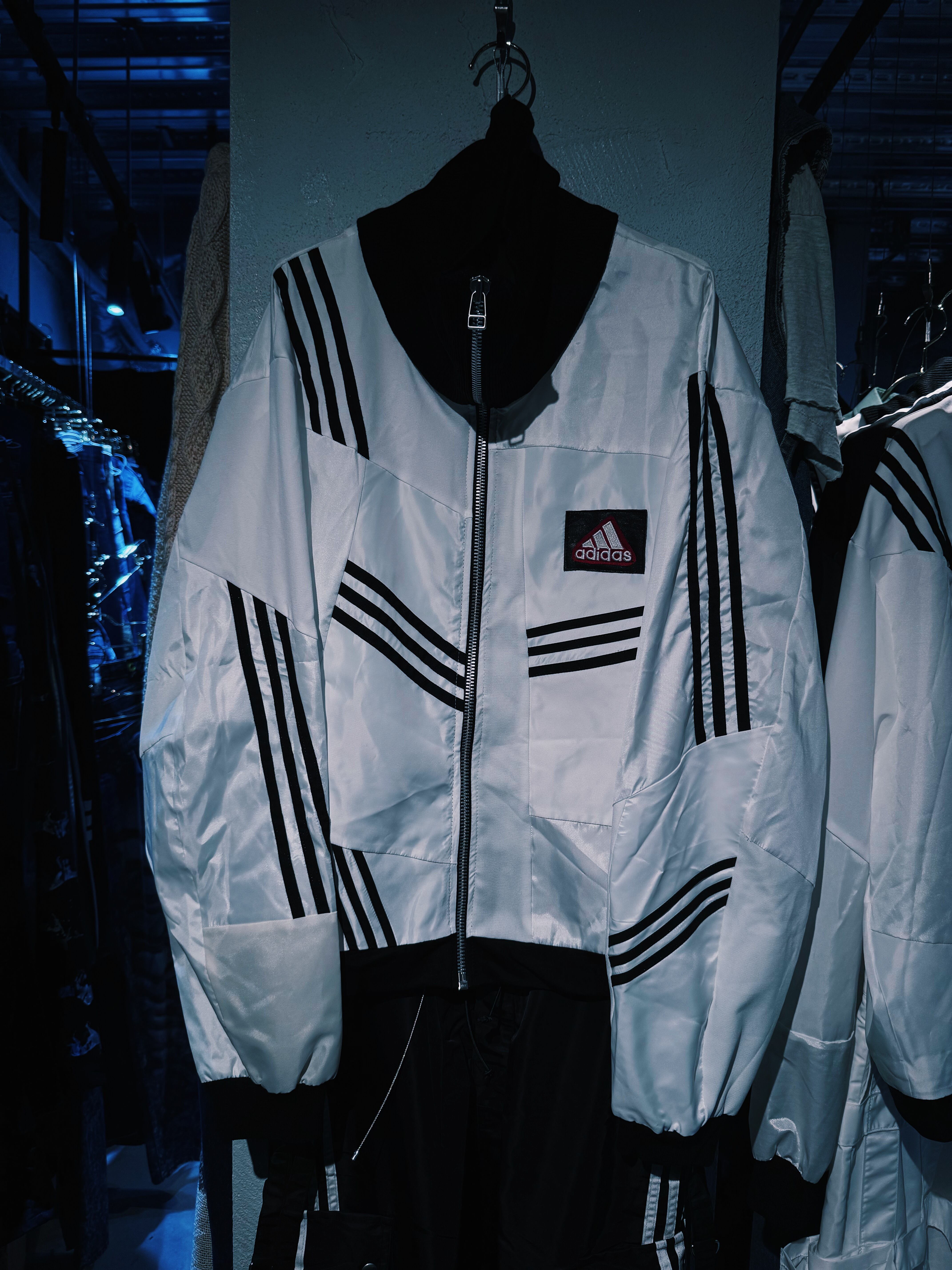 【D4C】special "original re:make" vintage patch work design Highneck track jacket