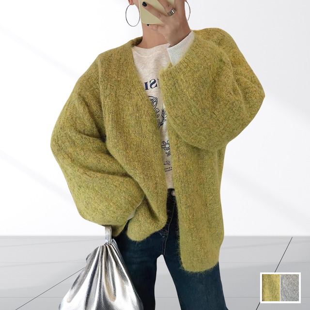 ミディアム丈トッパーカーディガン【2col】　0505