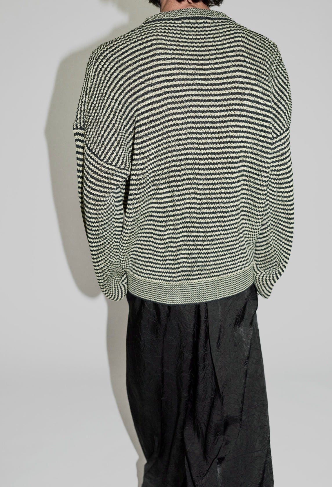 Cristaseya  [WASHI PAPER STRIPED SWEATER]