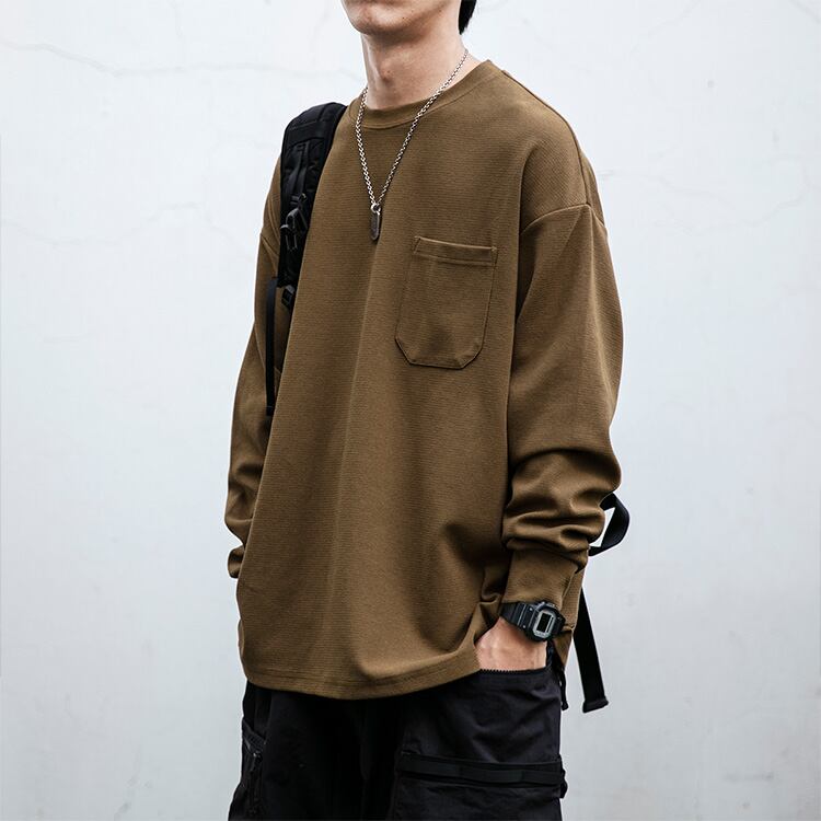 ★ROUND NECK CASUAL WILD BOTTOMS T-SHIRT　　　32313