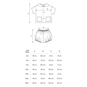 ＜BEBE ORGANIC＞Baby チェック ブラウス＆ブルマーセット Teo Baby Set