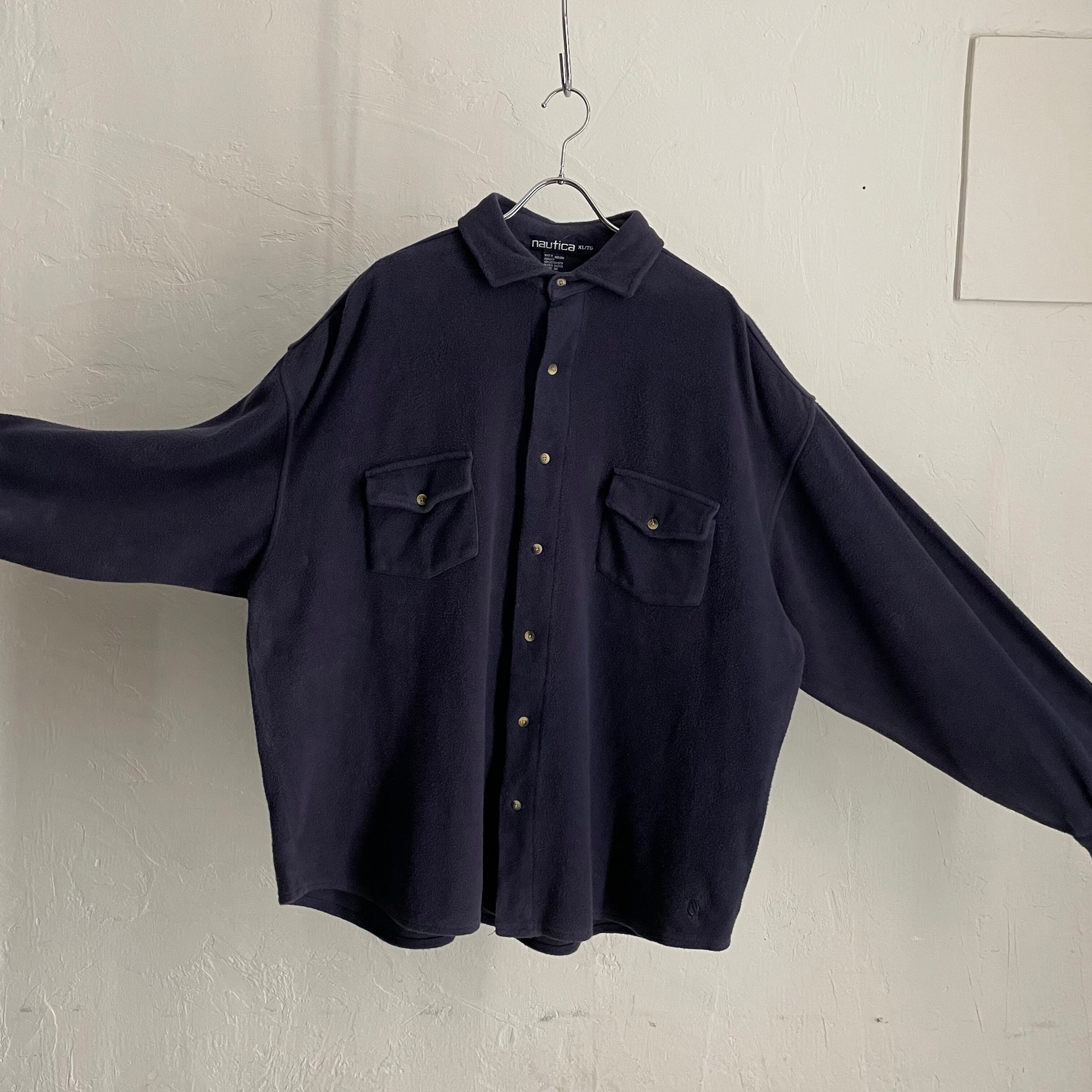 90s nautica Big Size Fleece Shirt