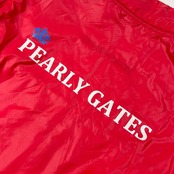 3WAY PEARLY GATES パーリーゲイツ リバーシブル 長袖 ベスト 中綿 ナイロン ジャケット ジャンパー 6/レッド メンズ ゴルフ