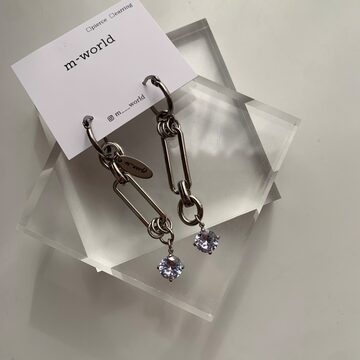vintage HERMES silver cufflinks with box | PAY ID