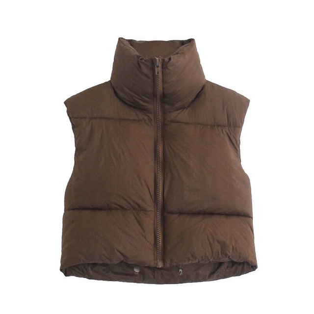 BLITT SHORT LENGTH ECO DOWN VEST BROWN