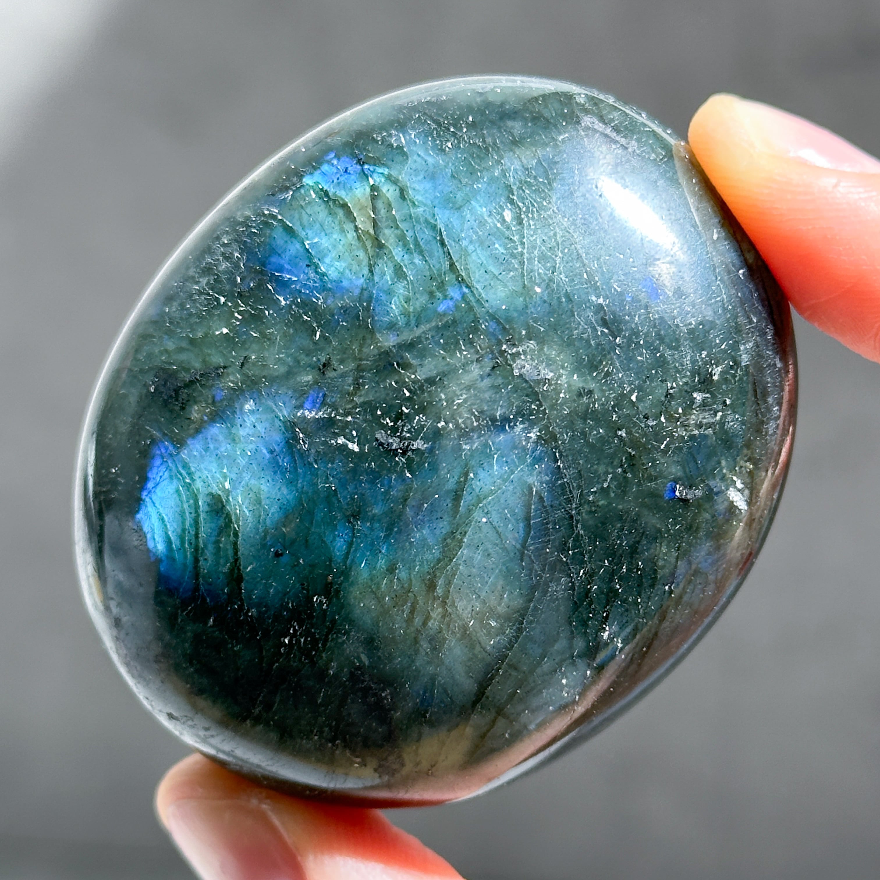 ラブラドライト パームストーン54◇ Labradorite palm stone ◇天然石