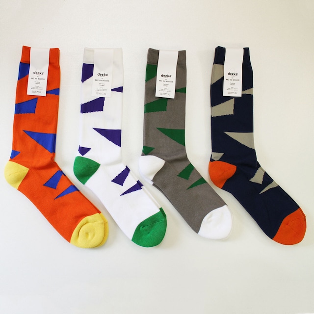 DECKA　デカ × BRU NA BOINNE ブルーナボイン　PILE SOCKS TRIANGLES