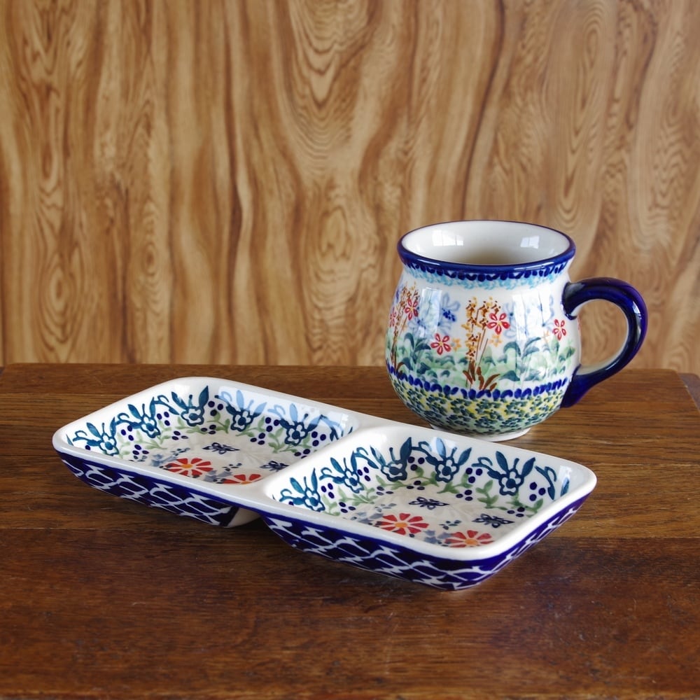 ボレスワヴィエツ ポーリッシュポタリー  ポーランド食器 2枚 プレート皿 ボレスワヴィエツ ポーリッシュポタリー ポーランド食器 2枚 プレート皿