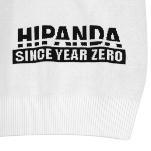 送料無料【HIPANDA ハイパンダ】メンズ 落書き風 ジャガード セーター MEN'S  GRAFFITI JACQUARD SWEATER / WHITE・BLACK