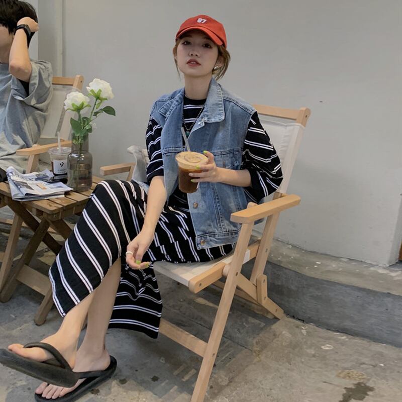 スプリングオータムドレス レッドスタイル 春物 秋物 試着室84611099240