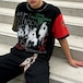 アシンメトリーカラーペイントライクTシャツ 1col A00174