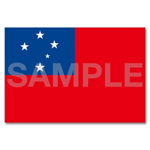 世界の国旗ポストカード ＜オセアニア＞ サモア独立国 Flags of the world POST CARD ＜Oceania＞ Independent State of Samoa