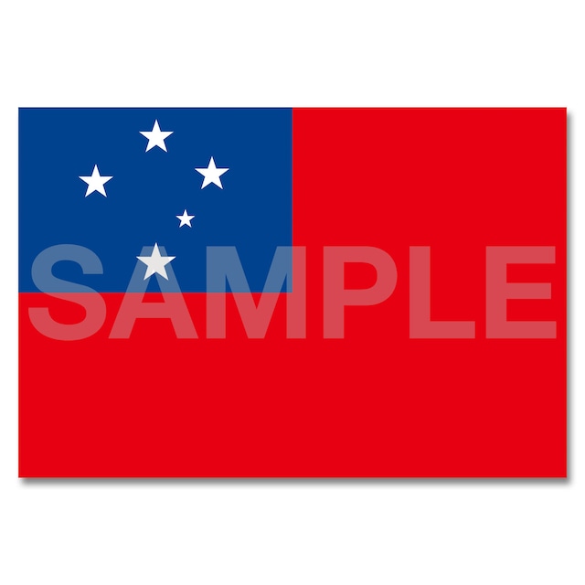 世界の国旗ポストカード ＜オセアニア＞ サモア独立国 Flags of the world POST CARD ＜Oceania＞ Independent State of Samoa
