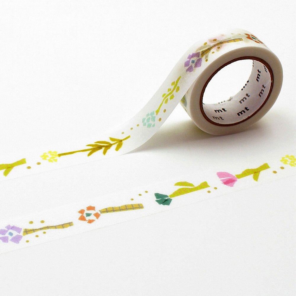 テープ・マスキングテープ hana 田村美紀×mt マスキングテープ hanahana お花 | hacohalu 紙雑貨・文具