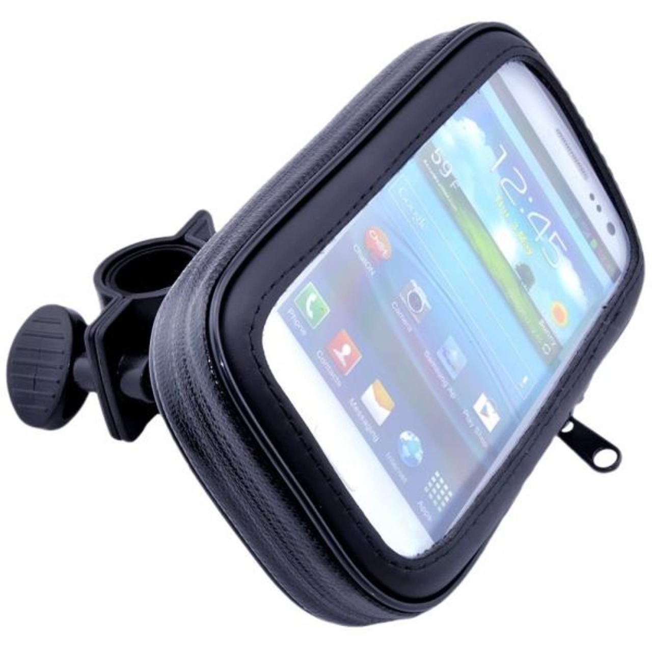 Formosa Japan 二輪バイク 原付 ミラー取付け用 (8mm) 防水 防塵 ケース マウント ホルダー キット GPS ナビ スマートフォン [FIJBIKEWPHOLDERXL]