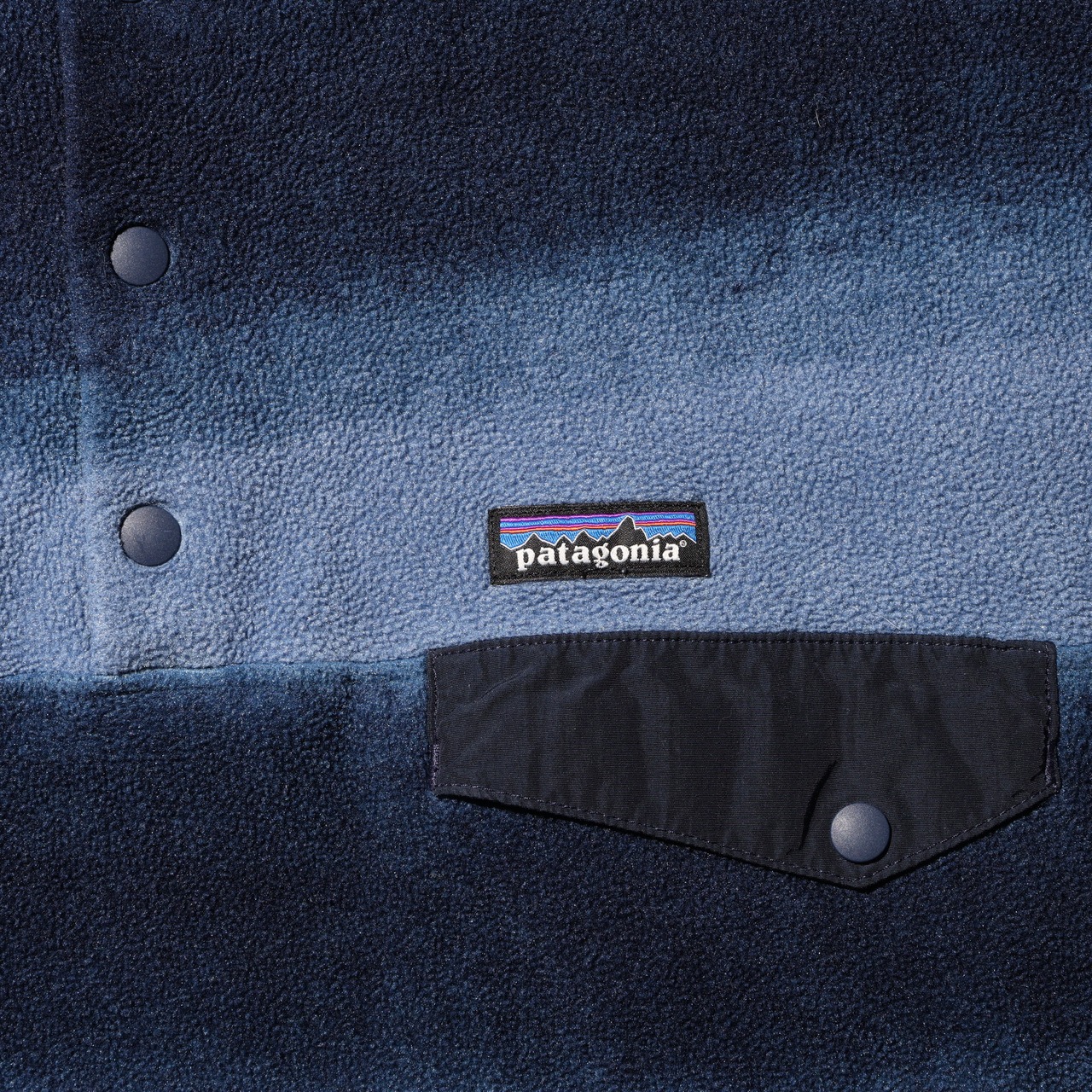極美品 M Highlands Drifter Navy Blue 総柄 ブルー 15年 LW Synchilla Snap-T Patagonia シンチラ スナップT パタゴニア