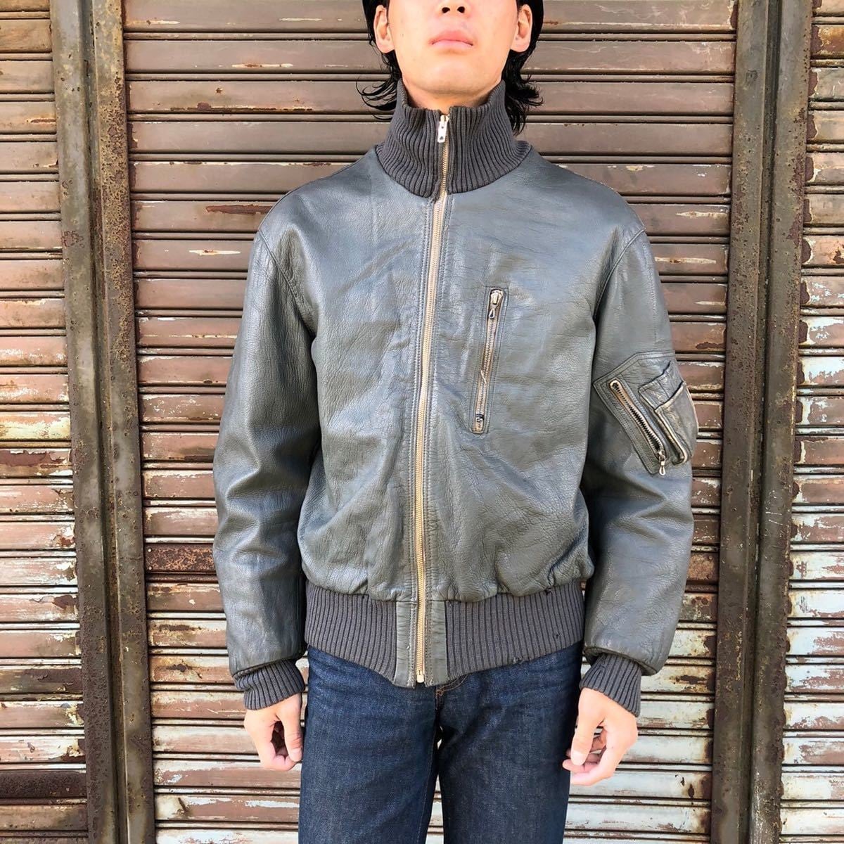 30s french pilot jacket フレンチビンテージ 一枚袖