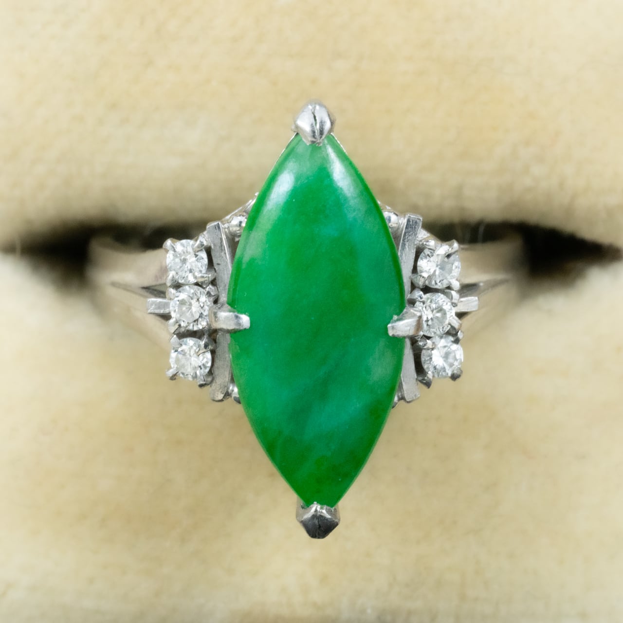 翡翠ヒスイ | アンティークジュエリー デイジーリング ☆DaisyRing☆