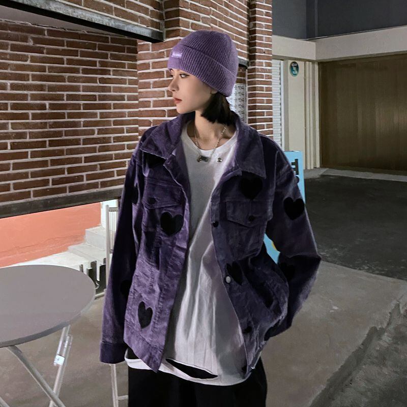 オータムカジュアルジャケット スタイルスタンダードコーデュロイ レトロ ストリート 秋物 ステッチ ケッペル30113060447