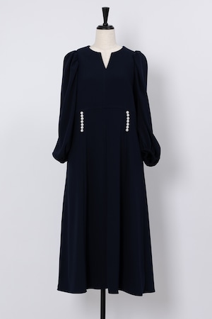Pearl Ballon DressⅢ DARK NAVY