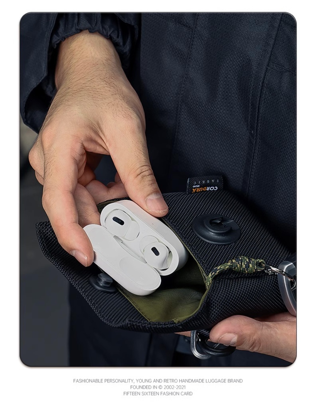 15/16 コーデュラナイロンFIDLOCK®ミニポーチ