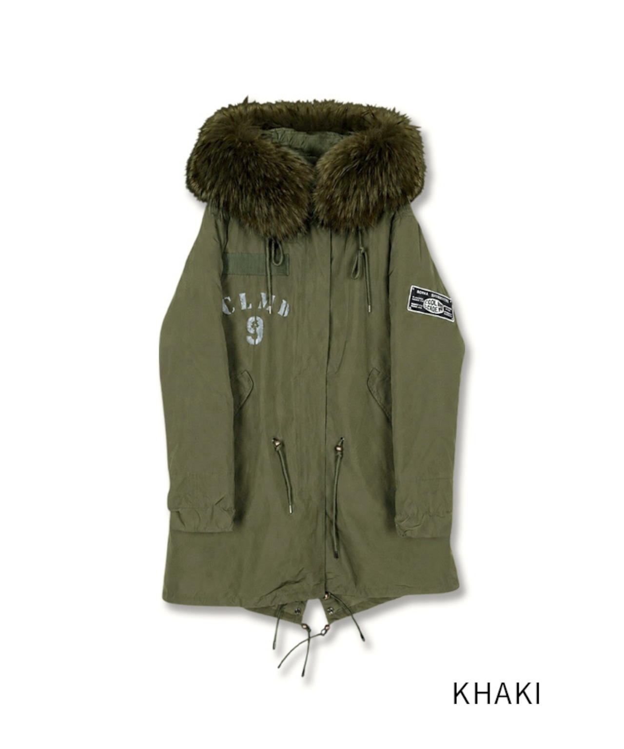 CLMD 9 ペイント2wayミリタリージャケット (KHAKI)　CQ-49057