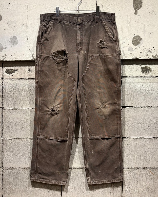 【Caka otto】“Carhartt” Good Aging × Destroy Vintage Double Knee Duck Work Pants