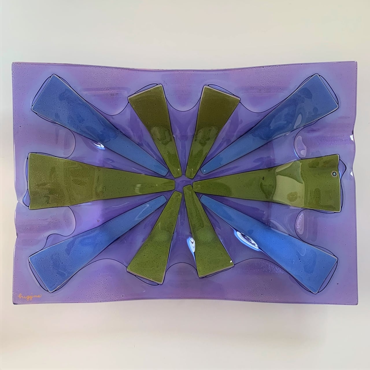 Higginsヒギンス ガラス 灰皿 ロカビリー 50'S ヒギンス ヴィンテージ ガラスの灰皿 / Higgins Art Glass