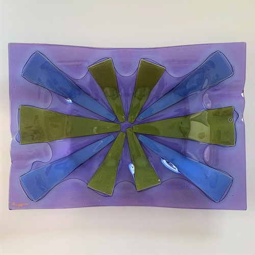 ヒギンス　ヴィンテージ　ガラスの灰皿 / Higgins Art Glass Ashtray