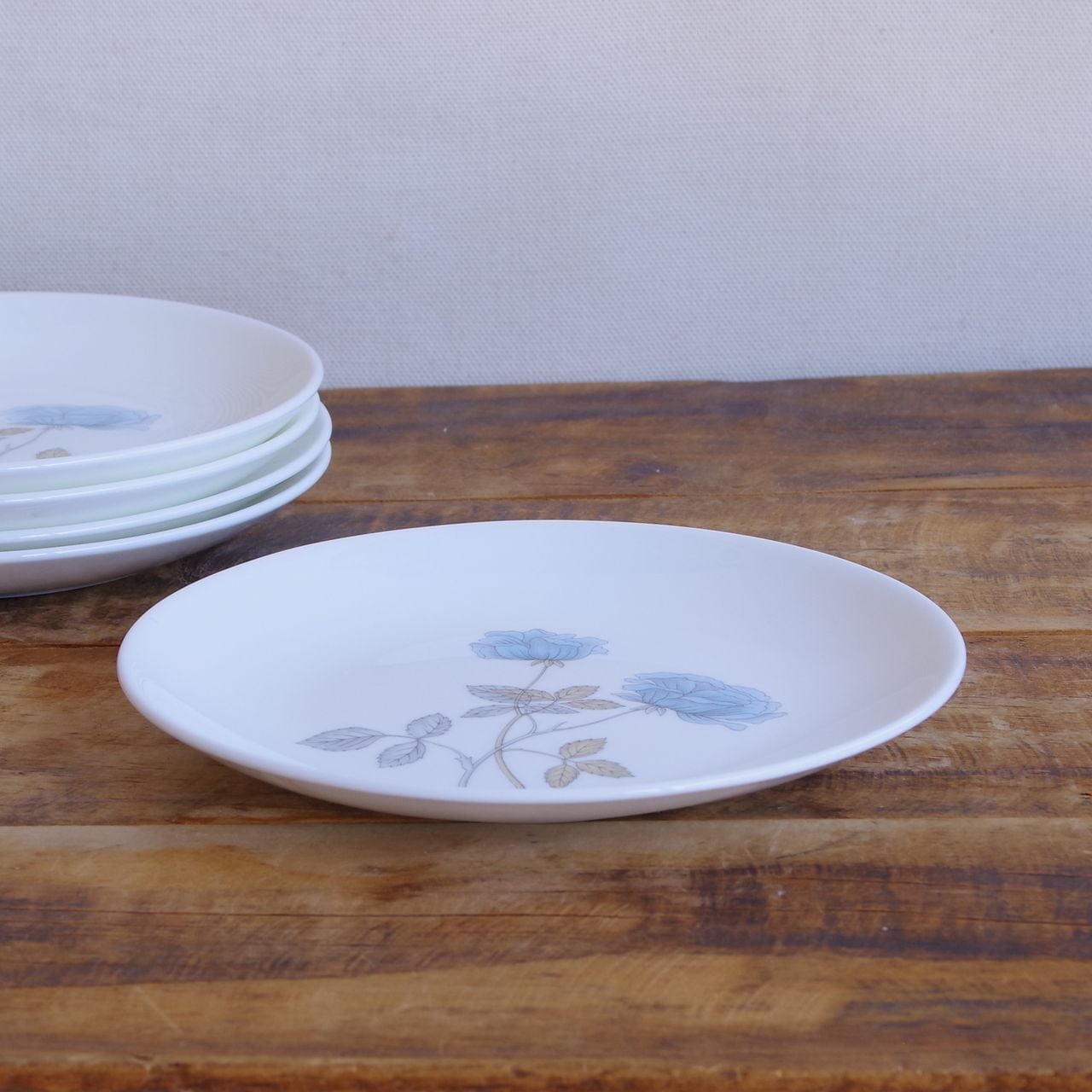 ウェッジウッド アイスローズ ブルー ばら 花柄 デザートプレート