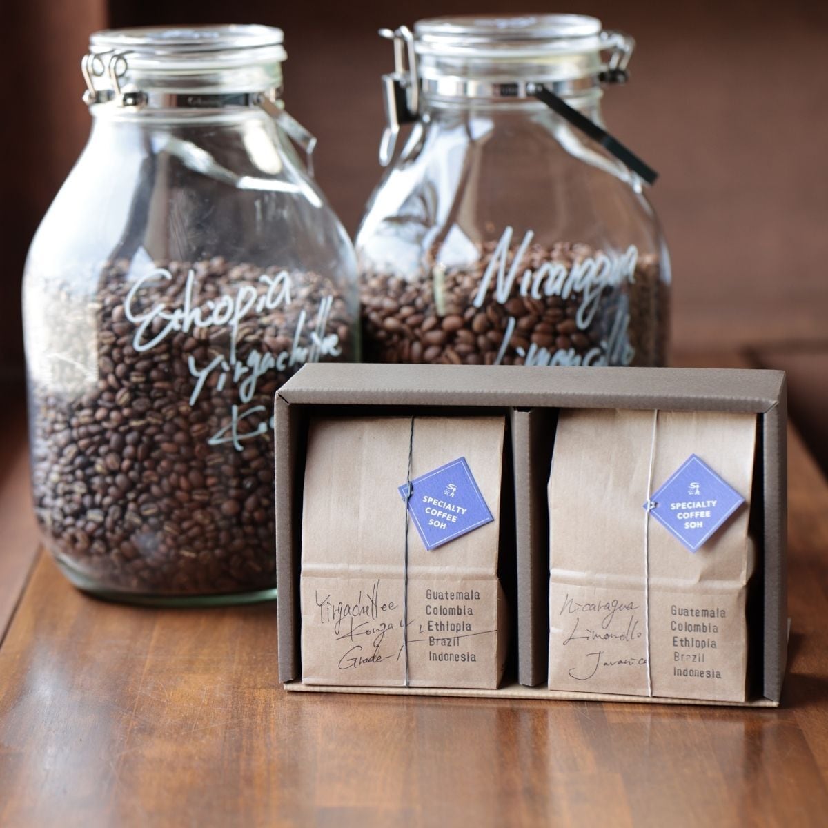 コーヒーギフトセット コーヒー豆 2種類選べるセット 200g×2 Gift