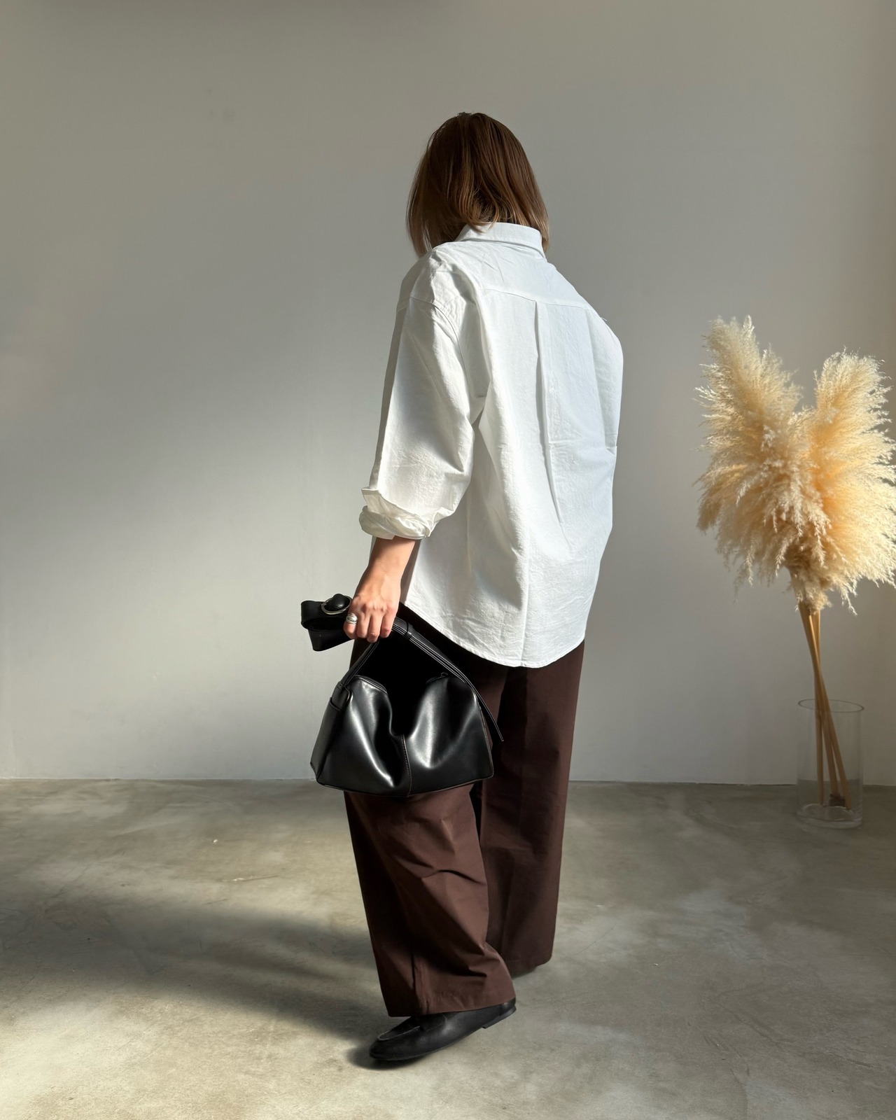 calm relaxed cotton shirt <2color>