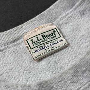 L.L.Bean × Russell 80s〜 sweatshirt solid gray L 古着