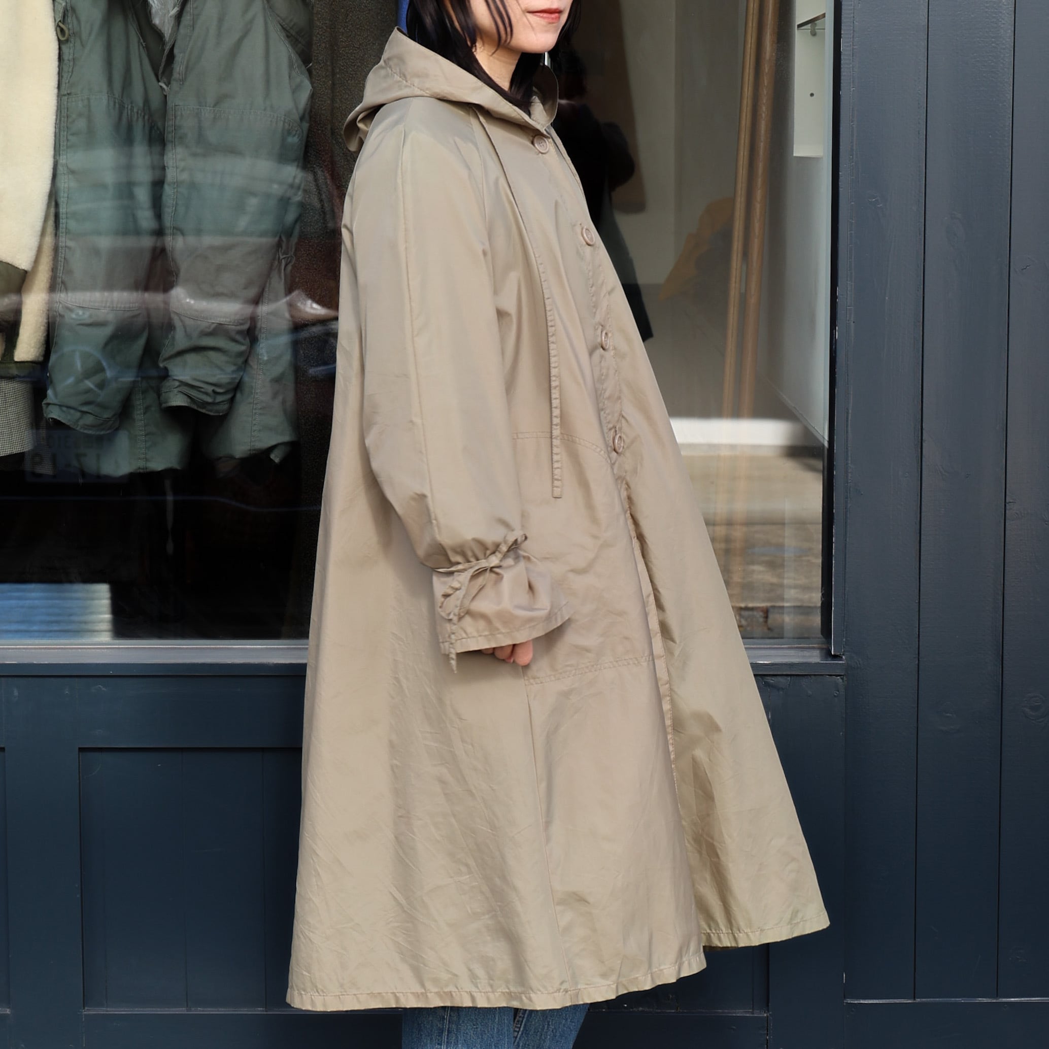70-80s THE totes COAT Nylon A-Line Coat