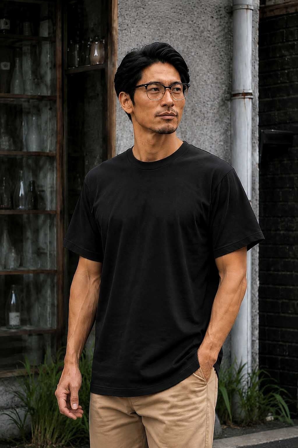 YONETOMI 度詰めSILK KNIT TEE | Lampa