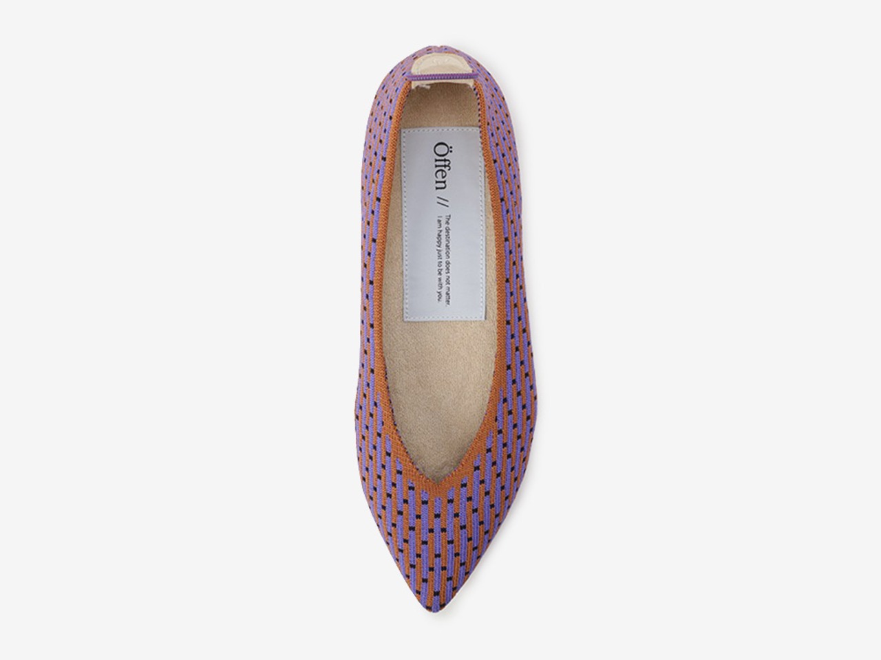pointed-TILE / CAMEL & PURPLE
