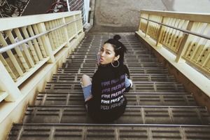 F.F.F. Sweatshirt FINE FRESH FIERCE[BLACK]