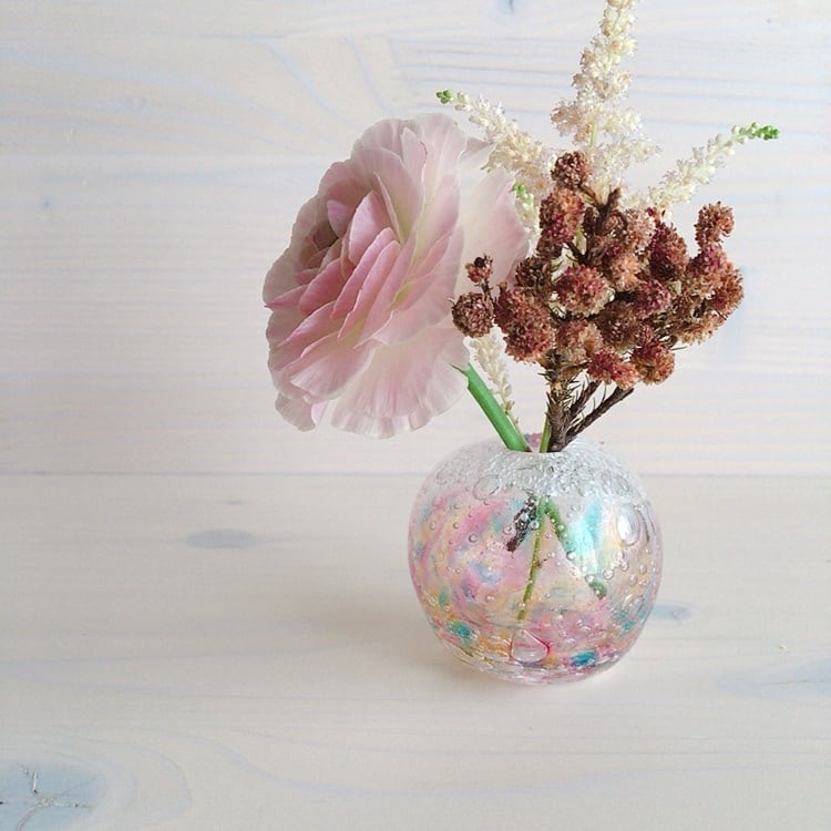 琉球ガラス　花瓶