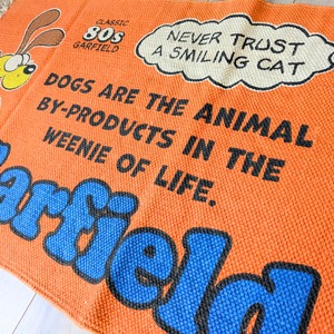 【 Garfield( ガーフィールド ) 】 『 NEVER TRUST A SMILING CAT 』KITCHEN MAT / キッチンマット / COTTON MAT /  コットン マット/ Floor Mat / フロアマット / ロングバージョン〚アメリカン雑貨 アメトイ〛