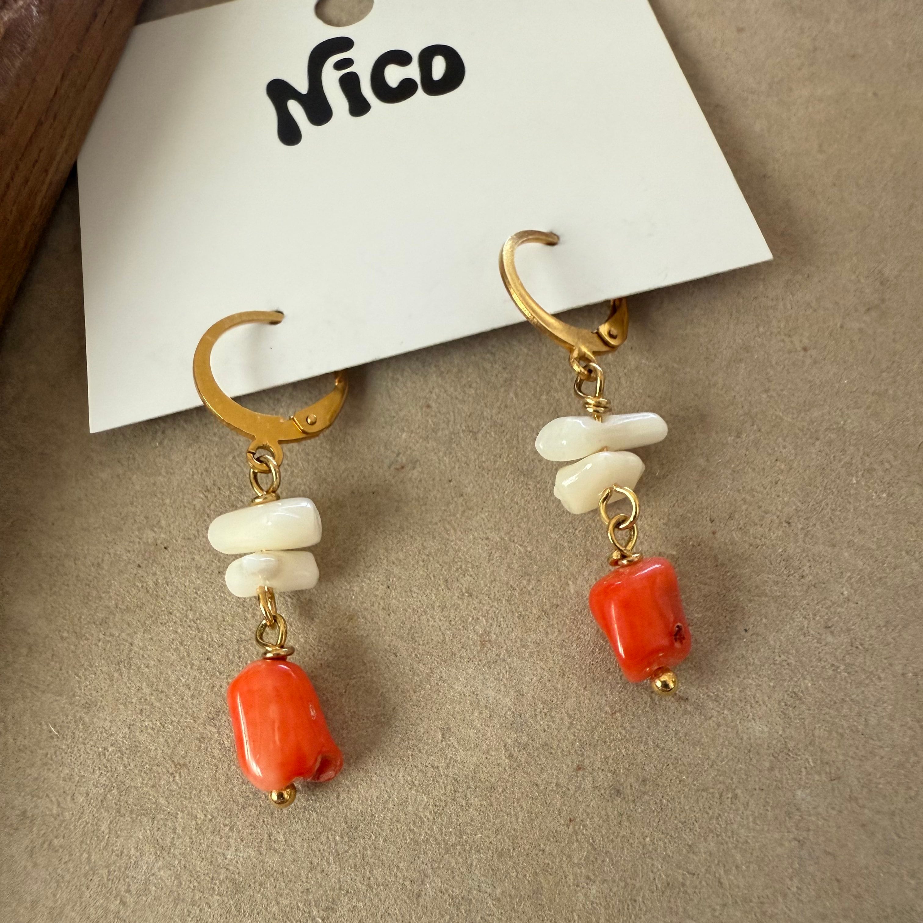 NC26111【サージカルステンレス:ゴールド】nicoピアス