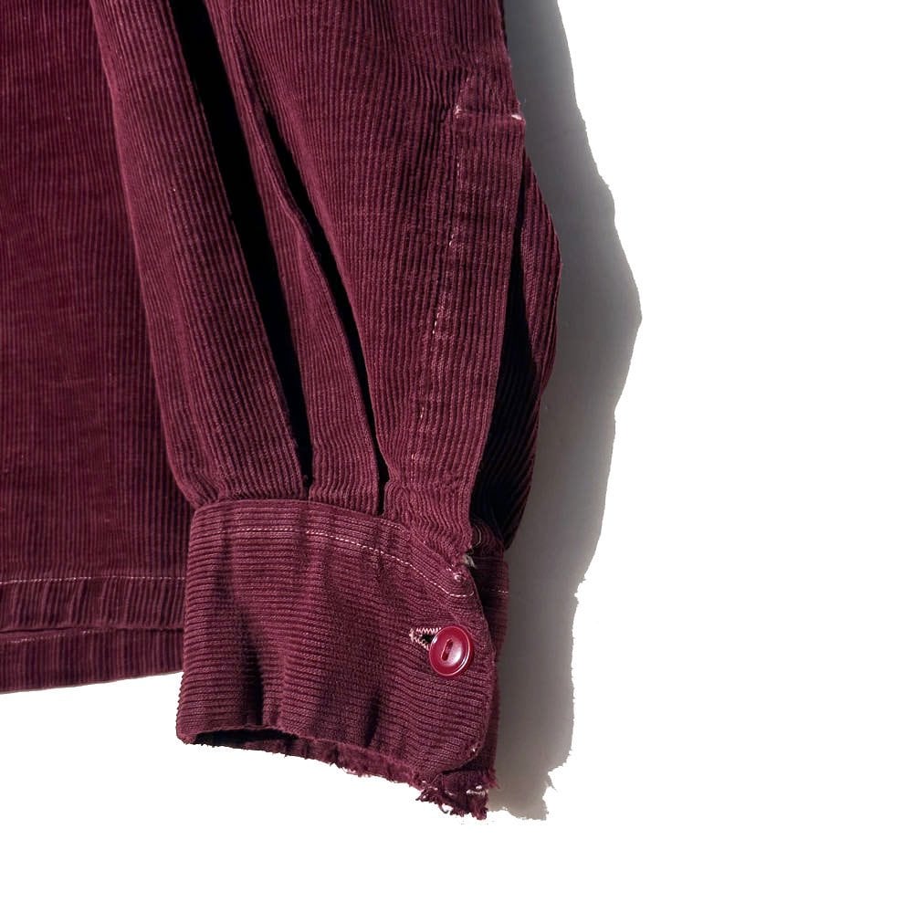 TOWNCRAFT] Vintage open collar corduroy shirt [1940s-] Vintage