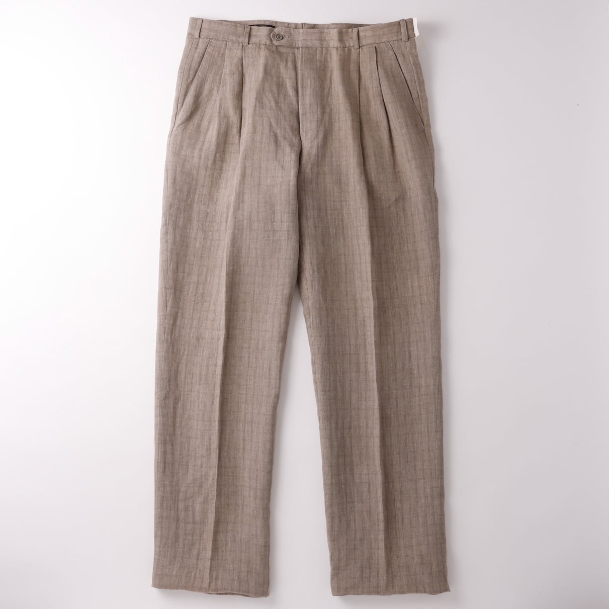 未使用】80s BROOKS BROTHERS special Linen tuck slacks vintage ...