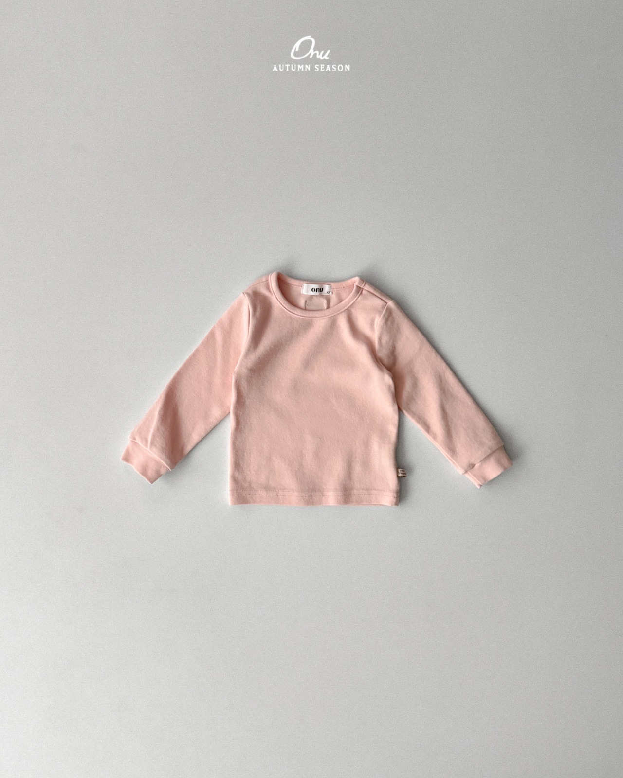 韓国子供服 / ONU / 26Autumn / 伸縮性抜群のリブT / 秋服 *12M~XL *