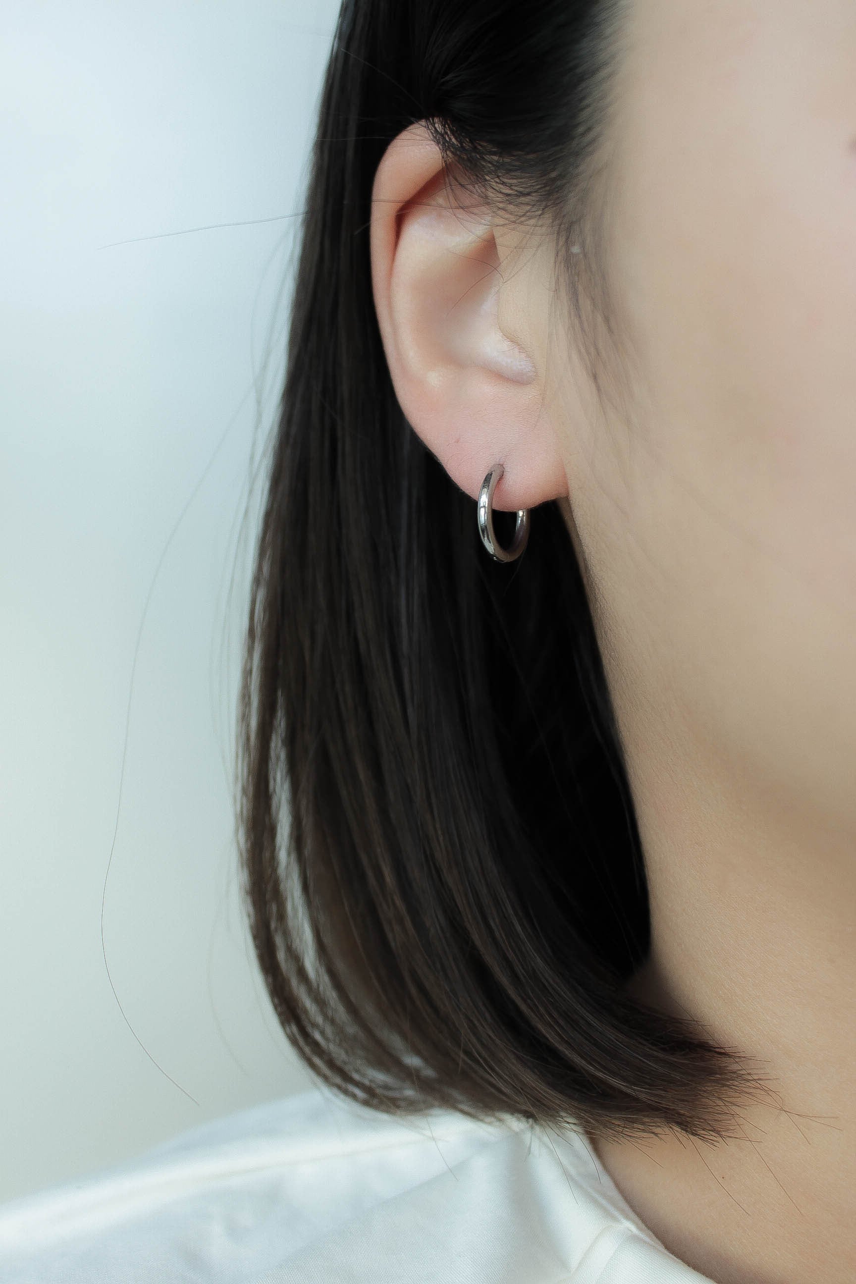 Simple Hoop Pierce / 14mm | ebine(エビネ)|金属アレルギー対応